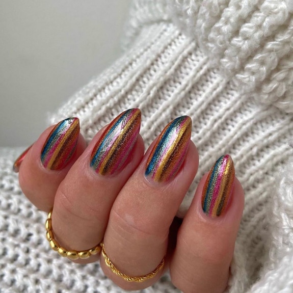 42 Best Fall Nail Trends Of 2022 — Shimmery Fall Color Nails