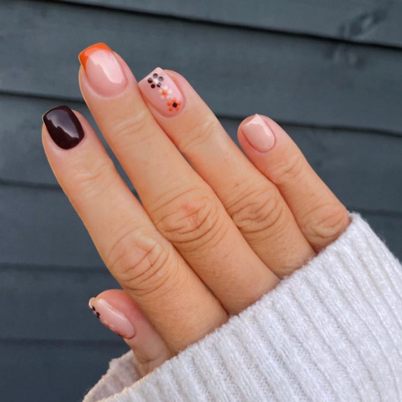 50+ Fall Nails That Are So Trendy — Flower, French, Chocolate Brown & Orange Nails