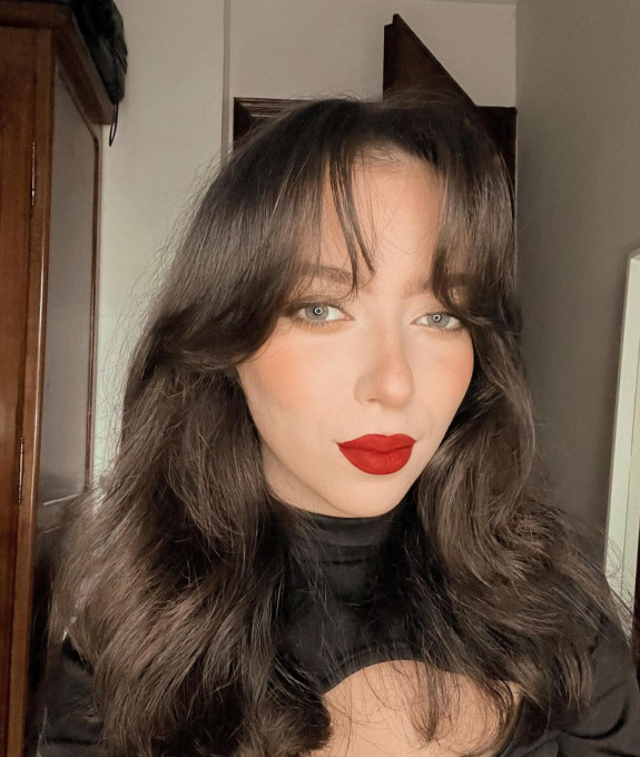 40 BEST Ways To Wear Wispy Bangs 2022 — Dark Hair Layers + Wispy Bangs