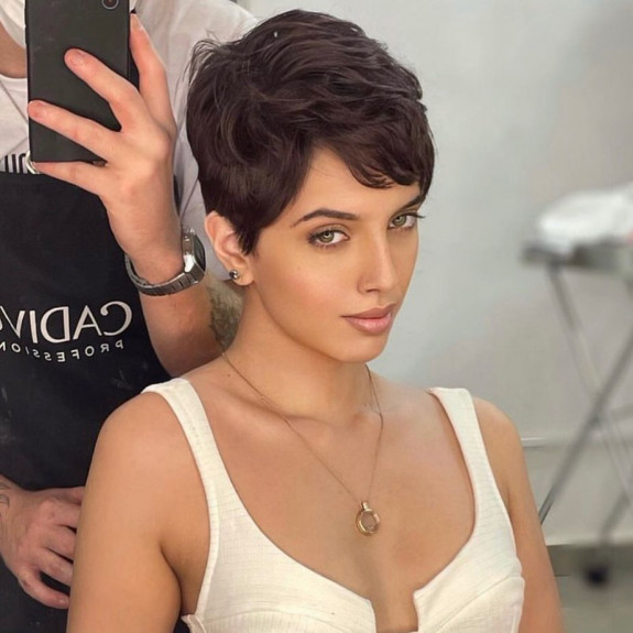 32 Pixie Cuts That Are So Trendy — Charming Dark Hair Pixie Cut