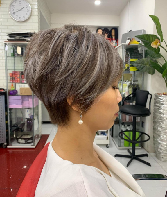 32 Pixie Cuts That Are So Trendy — Ash Brown Pixie