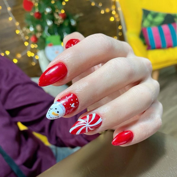 30 Red Festive Nail Designs  — 18