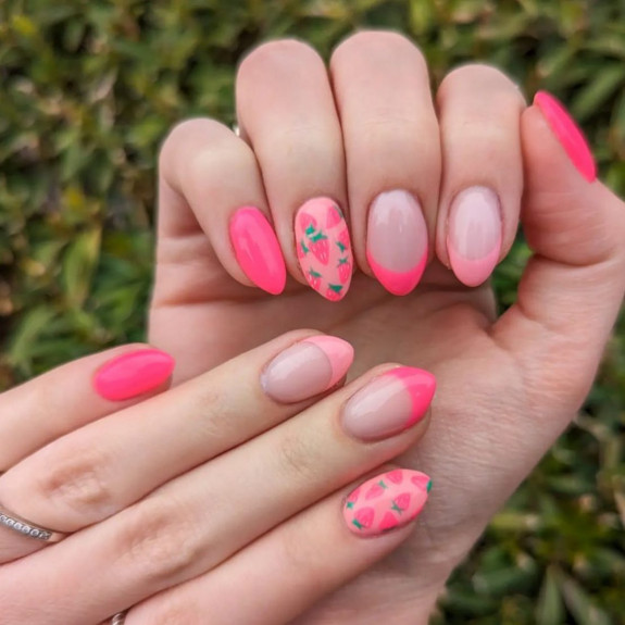 30 Cute Valentine’s Nail Designs in 2023 — Strawberry Pink Nails