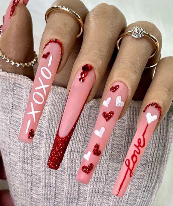 30 Cute Valentine’s Nail Designs in 2023 — XOXO Acrylic Nails