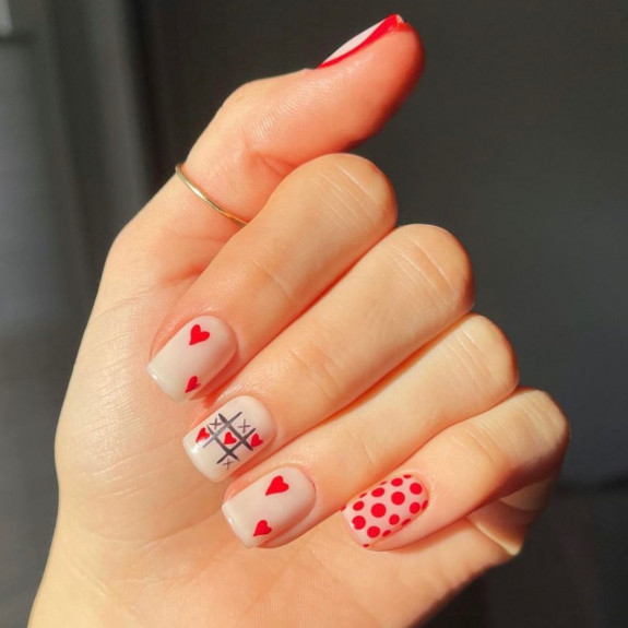 30 Love Heart Valentines Nails — XO Heart Game Nails