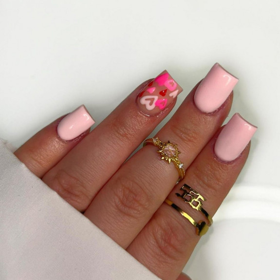 30 Cute Valentine’s Nail Designs in 2023 — Pink and Red Heart Nails