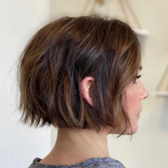 Textured short bob