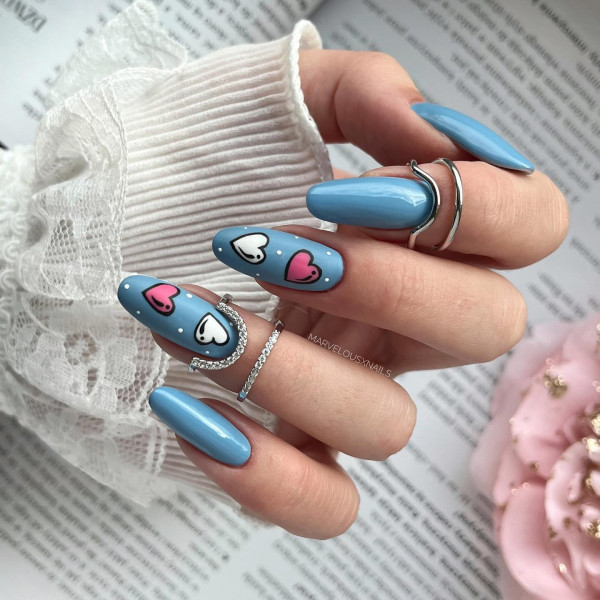 Love-Inspired Comic Nails