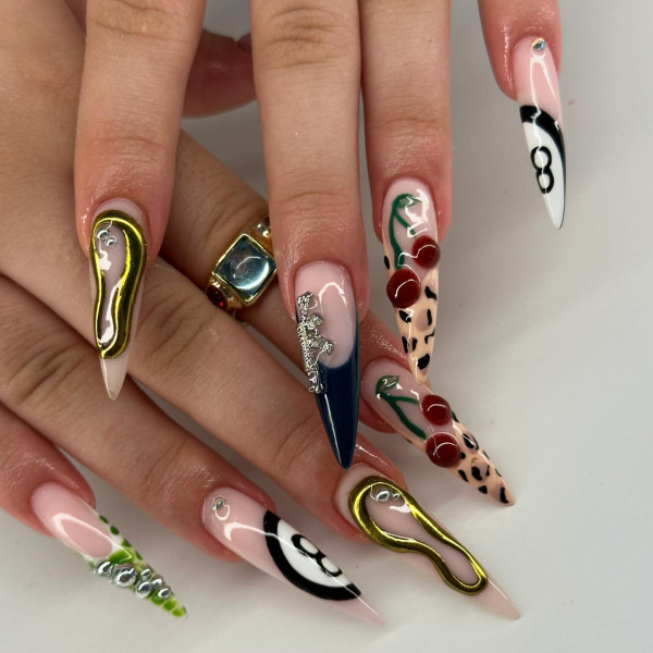 30 Groundbreaking Fall Nail Designs : Eclectic Chic with Animal Prints & 3D Details