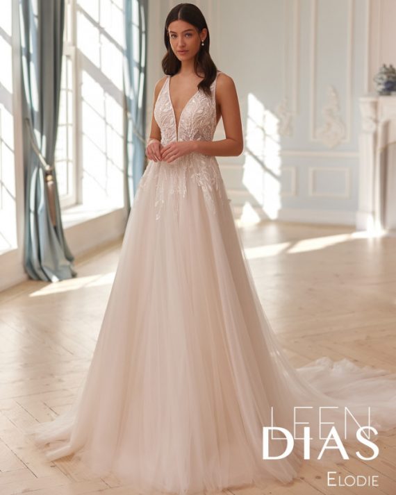 Beaded collar with cape on unique necklines bridal gown